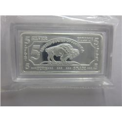 .999 Sealed 5 gram US Mint Buffalo bar