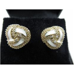 Brand new diamond stud earrings