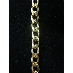 Man's gold clad link style bracelet
