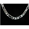Image 1 : Man's Italian Figaro style silver clad necklace
