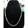 Image 2 : Man's Italian Figaro style silver clad necklace