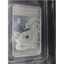 2013 Year of the Snake silver Round