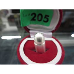 Silver Bullet, 9 Millimeter, inert cartridge
