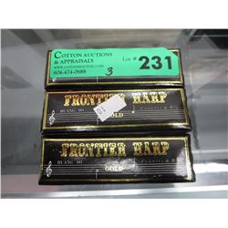 3 New Huang Frontier Harps - Gold