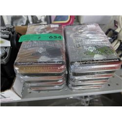 8 Sets of Tiger Woods collector cards in tins