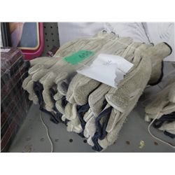 12 Pairs of  new Watson leather work gloves