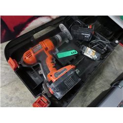Cordless drill in case