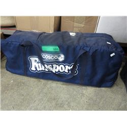 Portable playpen in bag