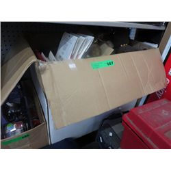 Box of new Hallmark cards & gift wrap