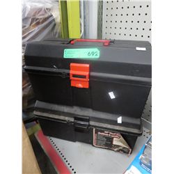 2 Small plastic tool boxes & contents