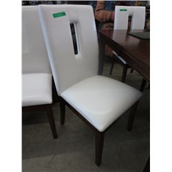 NEW white leather dining chair