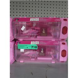 4 Pink R/C Skyline helicopters