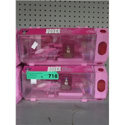 4 Pink R/C Skyline helicopters