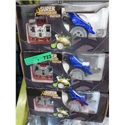 3 R/C stunt cars