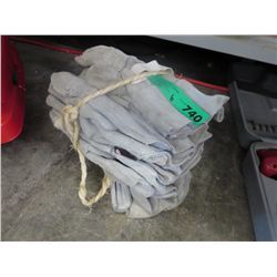 NEW-6 Pairs of leather work gloves
