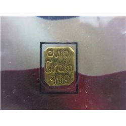 2 x .999 Gold USA Mint & carded bullion bars