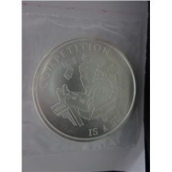 Low mintage 2014 "Competition is a Sin" round