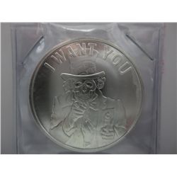 Low mintage 2014 "Uncle Sam-I Want You" round