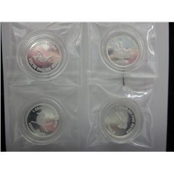 4 x .999 Solid silver limited art rounds