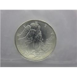 2012 - .999 Silver Walking Lady Liberty round