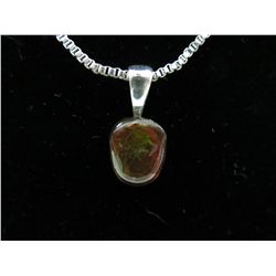 5.5 CT Canadian Ammolite necklace