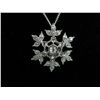 Image 1 : Sterling silver diamond snowflake pendant