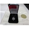 Image 2 : Sterling silver diamond snowflake pendant