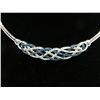 Image 1 : Omega chain diamond twist necklace