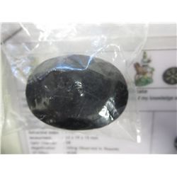 Museum sized 132 CT Oval cut blue sapphire