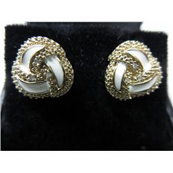 New .05 CT diamond earrings