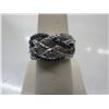 Image 1 : Ladies blue & white diamond dinner ring
