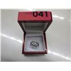 Image 2 : Ladies blue & white diamond dinner ring