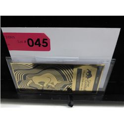 .999 Pure gold note - serial numbered
