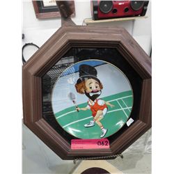 1981 Red Skelton collector plate - framed
