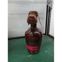 Whiskey Hound decanter - glazed ceramic base