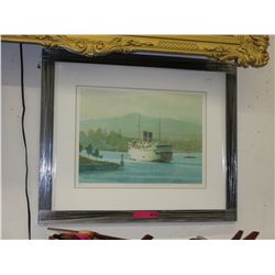 Framed print: "The T.E.V. Princess Marguerite"