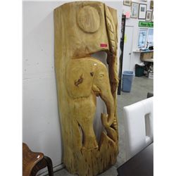 "Chainsaw Mountain" chainsaw carving