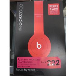 Red HD headphones - Not authenticated