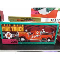 Ertl Die-cast Texaco 1929 Mac fire truck bank