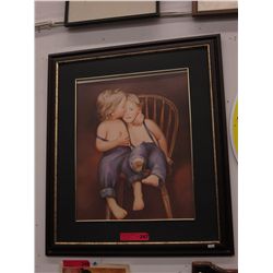 Framed print of children