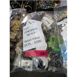 New fashion jewelry, wrapped for retail - 90 pcs