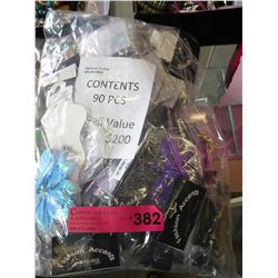New fashion jewelry, wrapped for retail - 90 pcs