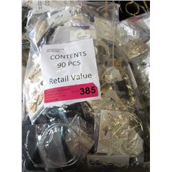 New fashion jewelry, wrapped for retail - 90 pcs