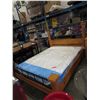 Image 1 : Queen size pine bed frame