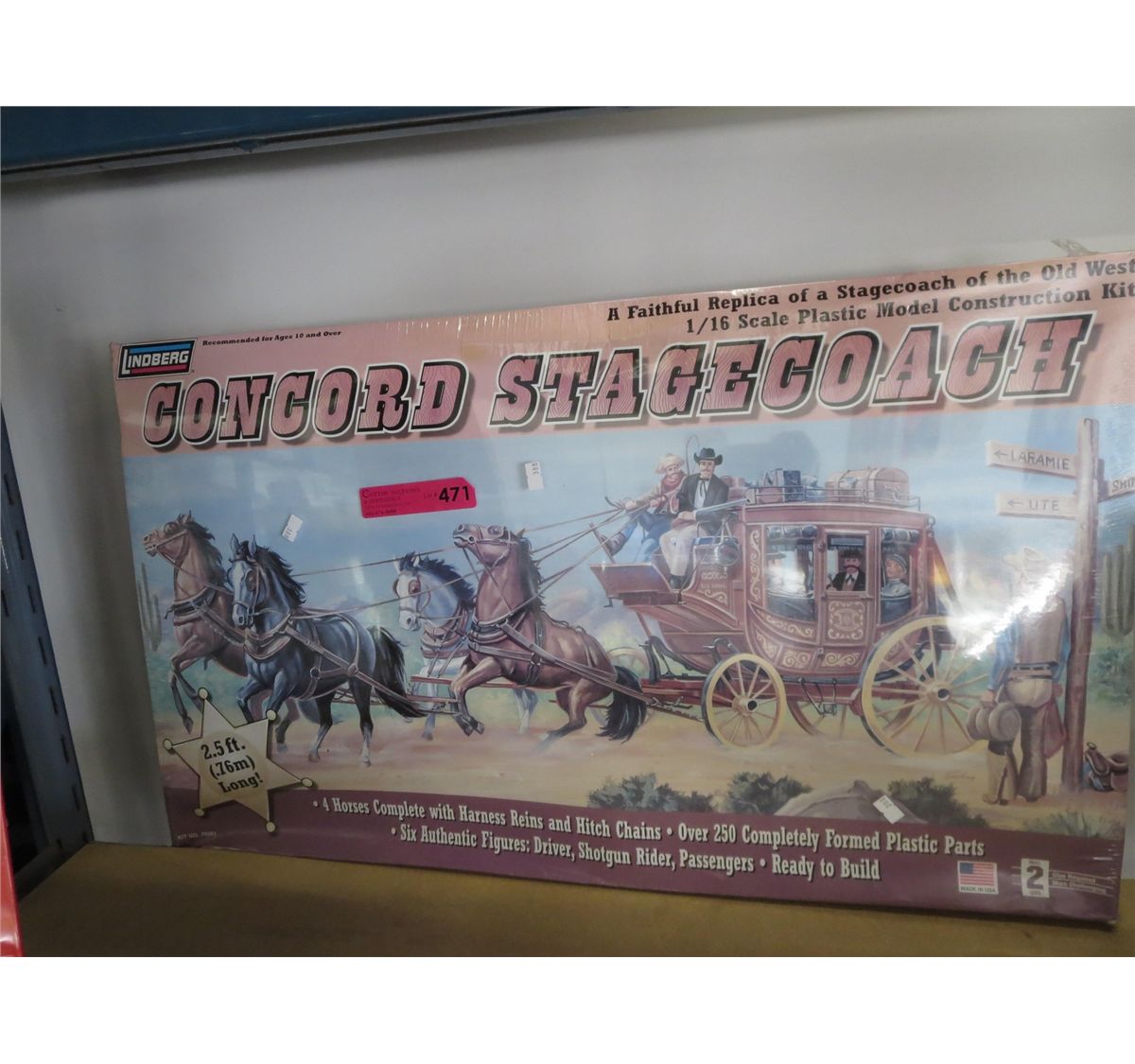 Lindberg Concord Stagecoach model kit