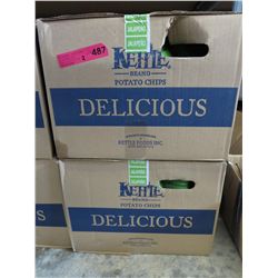 2 Cases of Kettle Brand Jalapeno chips