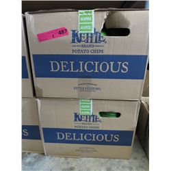 2 Cases of Kettle Brand Jalapeno chips