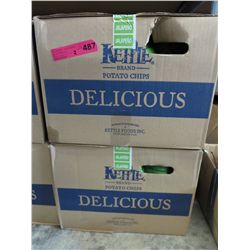 2 Cases of Kettle Brand Jalapeno chips
