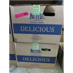 2 Cases of Kettle Brand Jalapeno chips