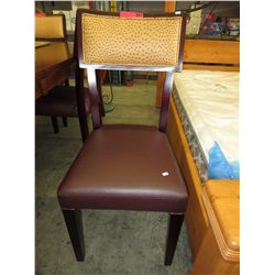 NEW dining chair with faux ostrich back